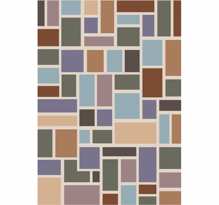 Office wallpaper in vibrant modern tiles - TenStickers