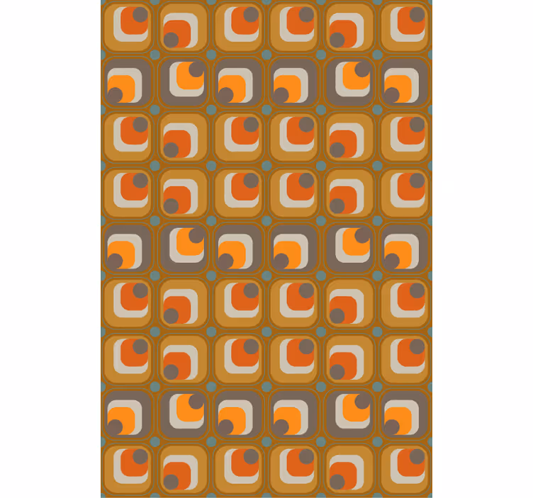 Office wallpaper 70s retro squares design - TenStickers
