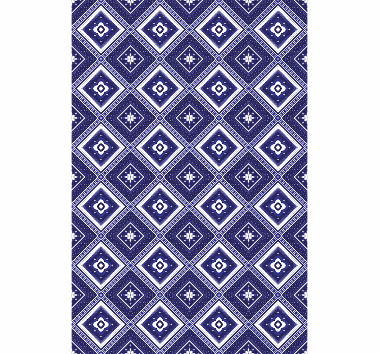 Hallway wallpaper modern mosaic tile design - TenStickers