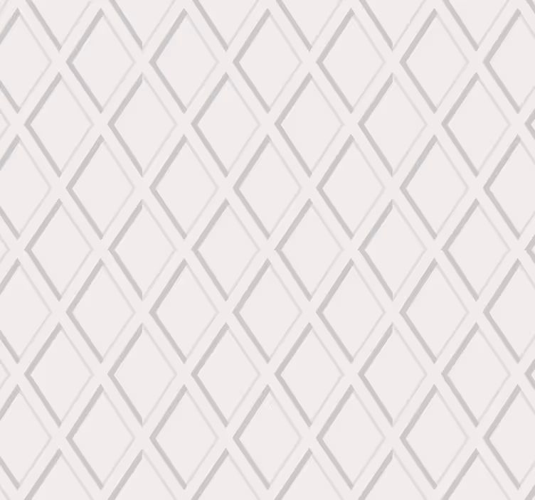 Hallway wallpaper 3d diamond hamptons pattern - TenStickers