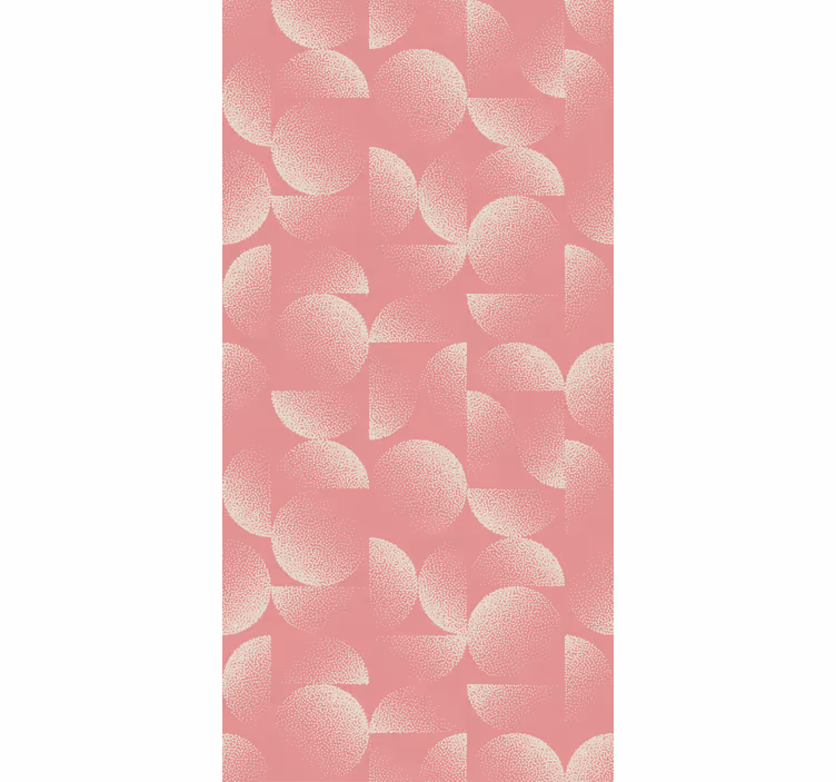 Dining room wallpaper pastel semicircles - TenStickers