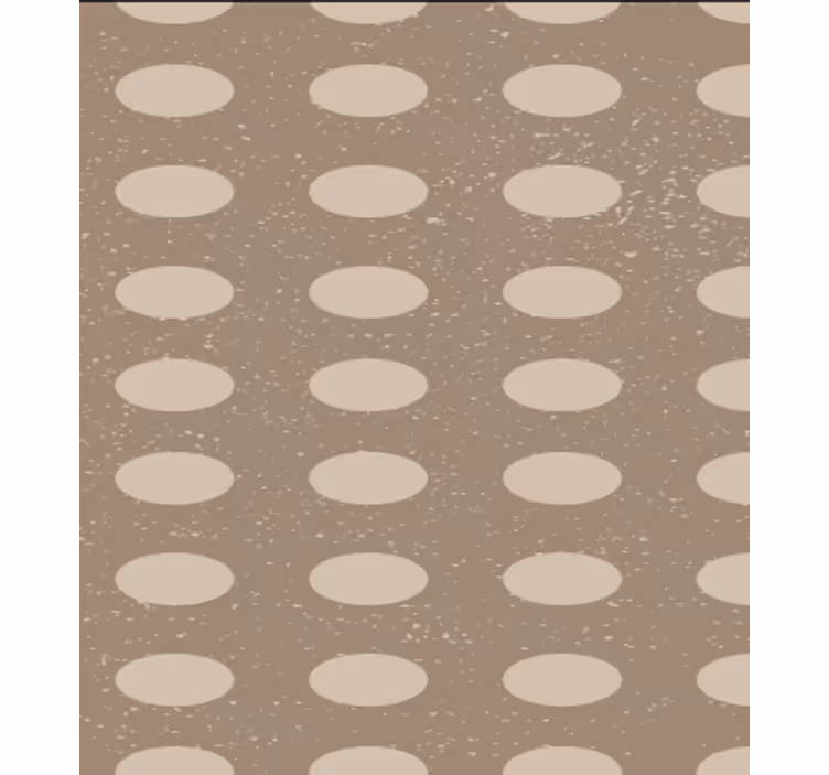 Dining room wallpaper with geometric brown circles - TenStickers