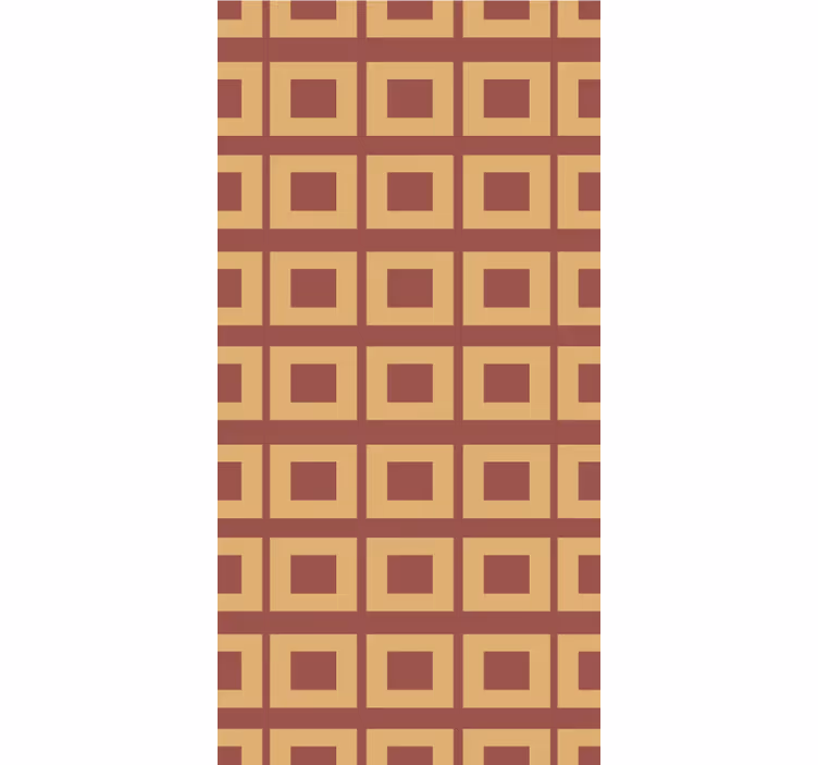 Dining room wallpaper geometric squares design - TenStickers