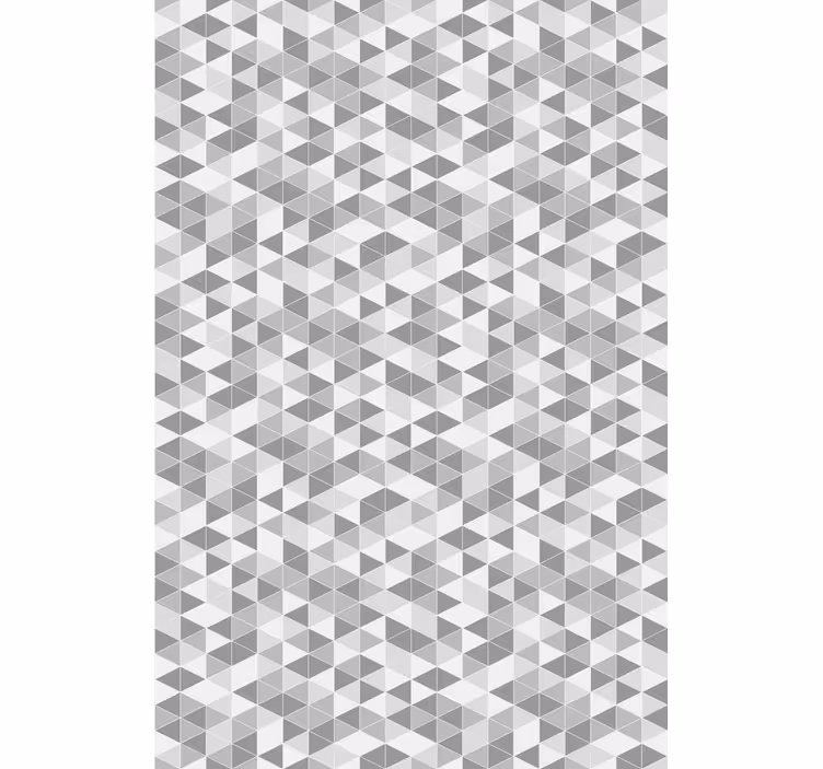 Dining room wallpaper geometric triangular design - TenStickers
