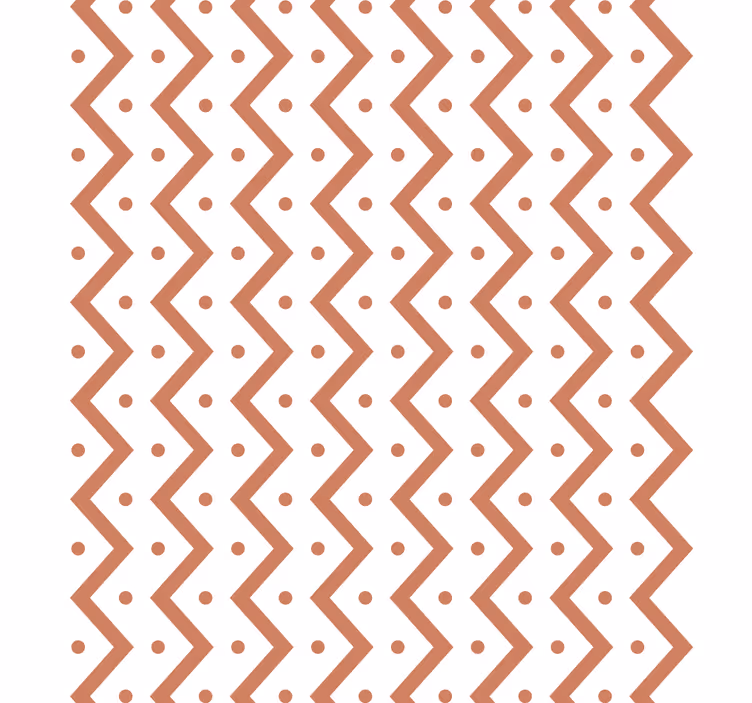 Geometric wallpaper zigzag and dots design - TenStickers