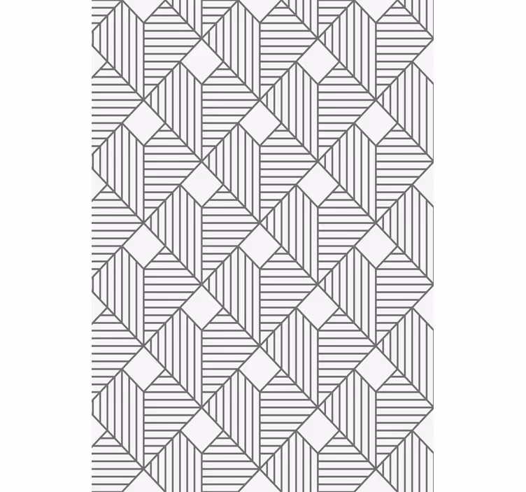 Geometric wallpaper in grey patterned style - TenStickers
