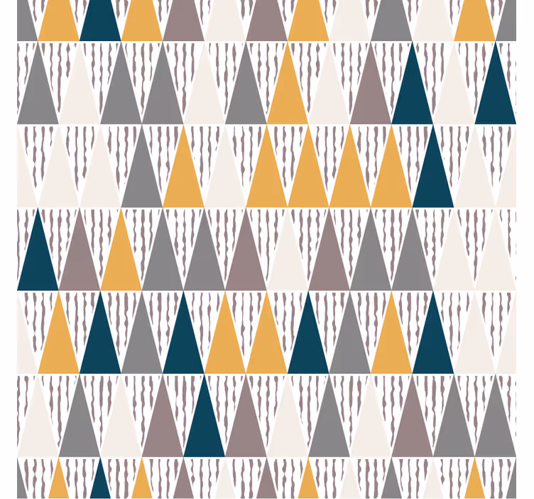 Geometric wallpaper in triangular color segments - TenStickers
