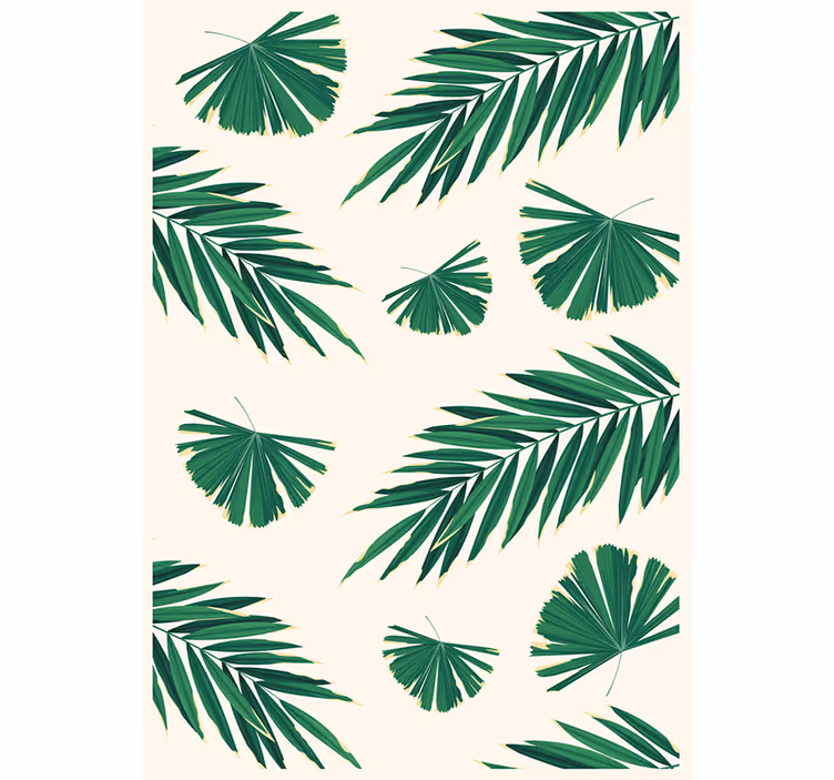 Nature wallpaper lush green foliage - TenStickers