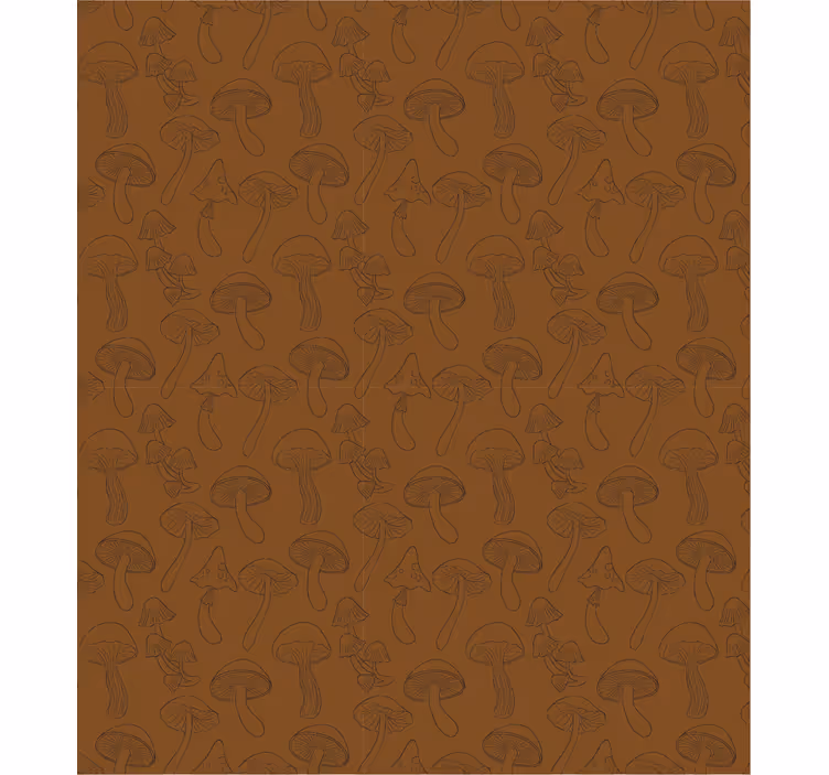 Nature wallpaper mushroom design - TenStickers