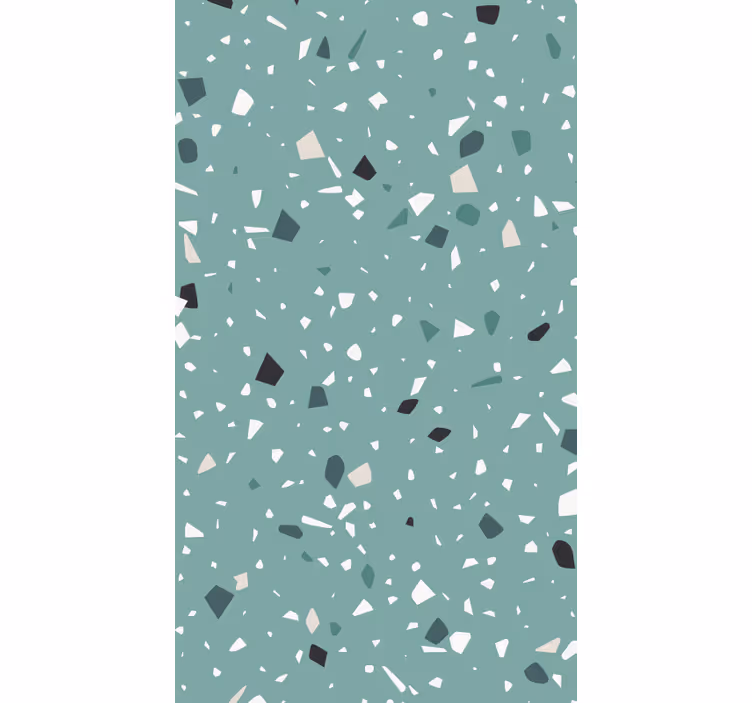 Textured wallpaper in aquamarine terrazzo - TenStickers