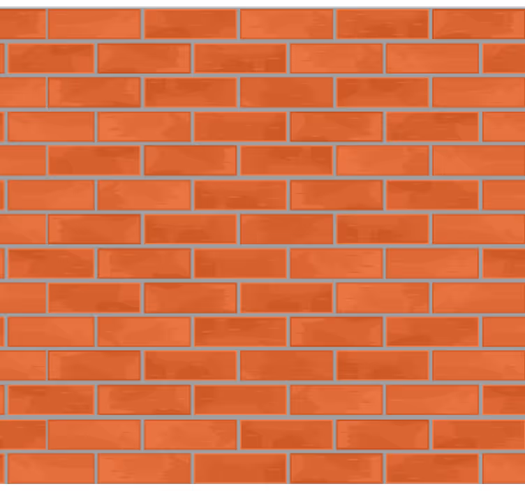 Stone wallpaper in red brick pattern - TenStickers
