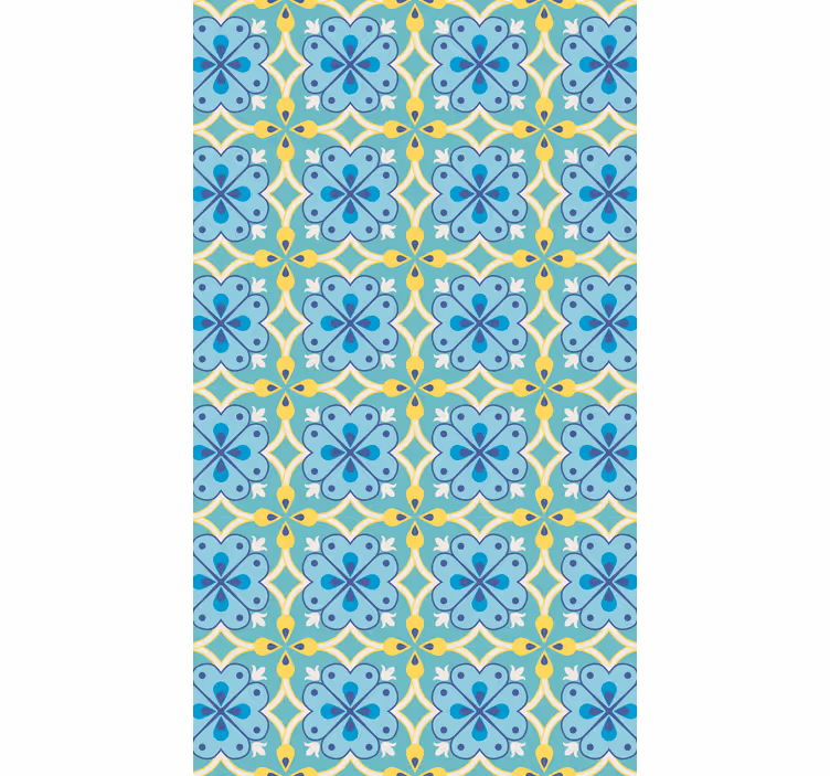Tile wallpaper blooming elements - TenStickers