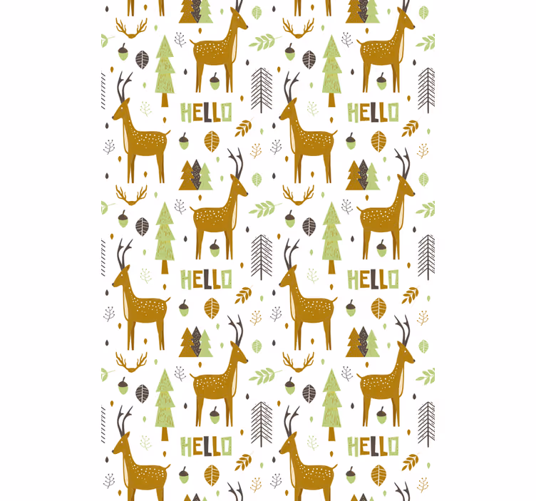 Kids wallpaper nordic forest welcome - TenStickers