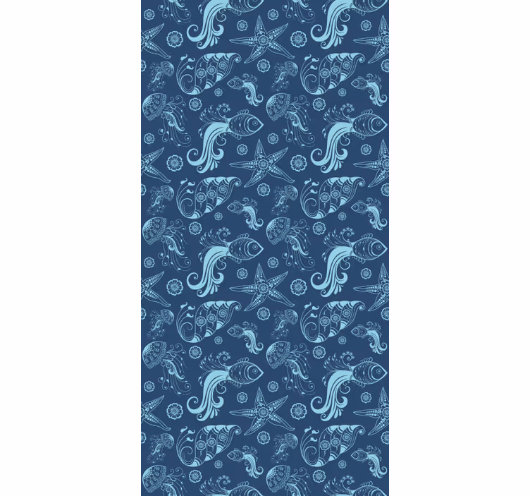Kids wallpaper ocean fauna design - TenStickers