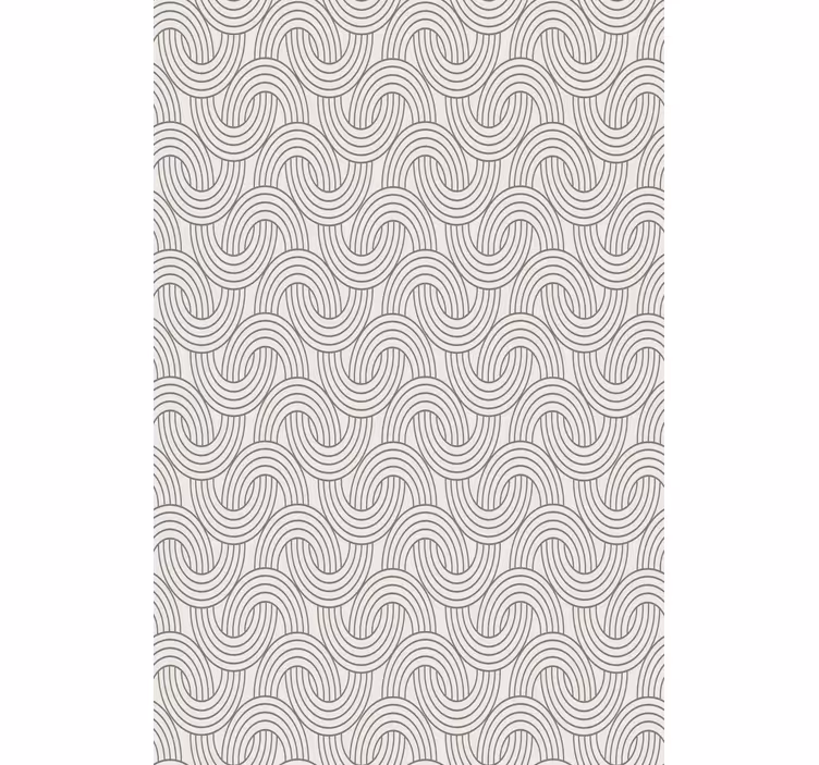Texture pattern wallpaper with intricate wave design - TenStickers