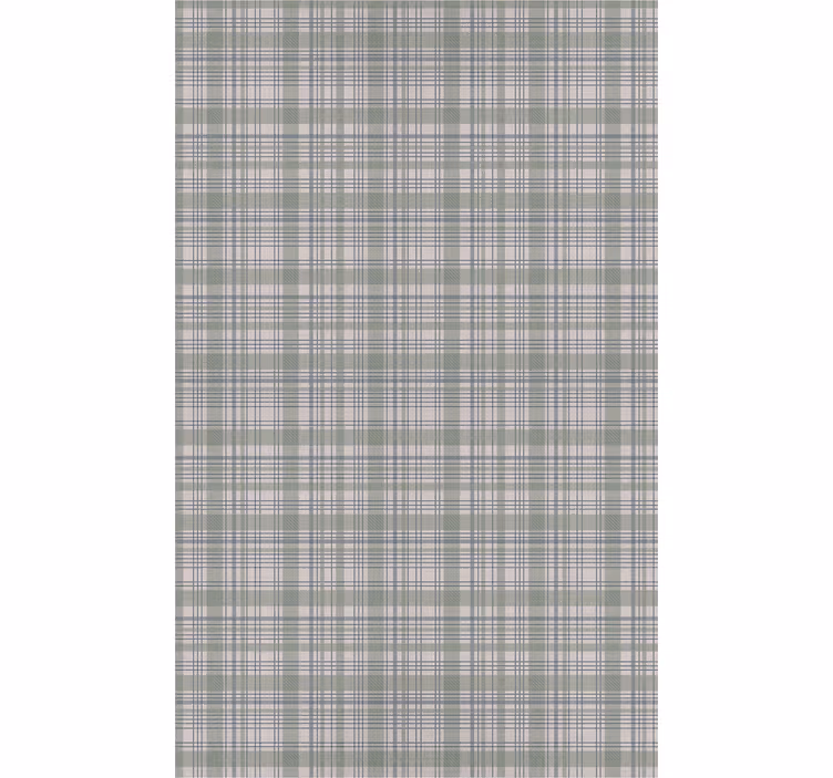 Classic wallpaper in green tartan pattern - TenStickers