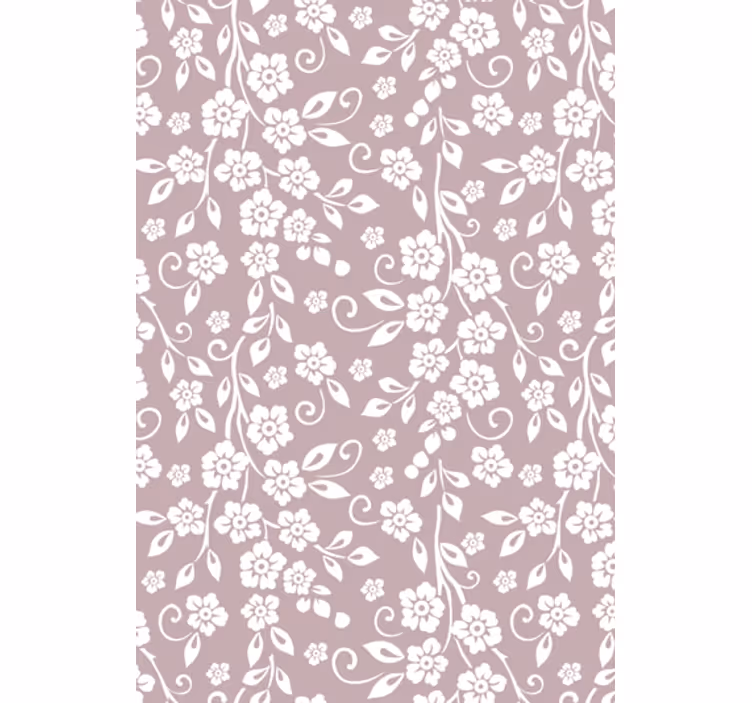 Living room wallpaper elegant floral design - TenStickers