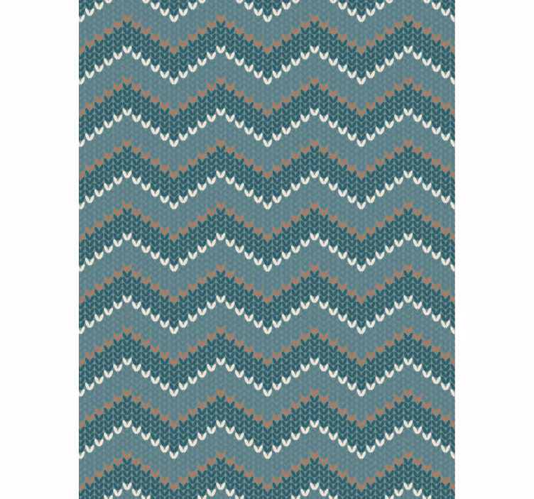 Living room wallpaper in blue natural fiber style - TenStickers