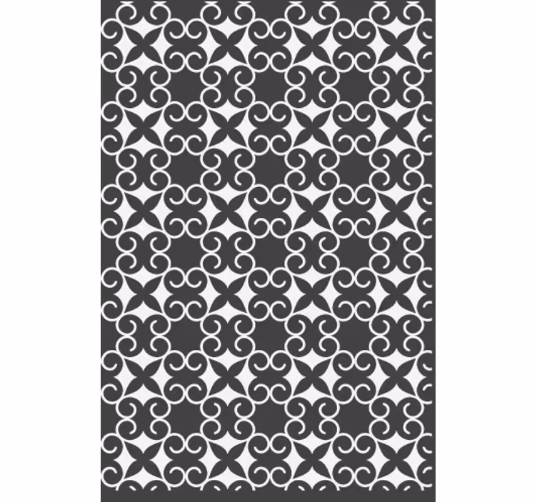 Living room wallpaper elegant patterned mat - TenStickers