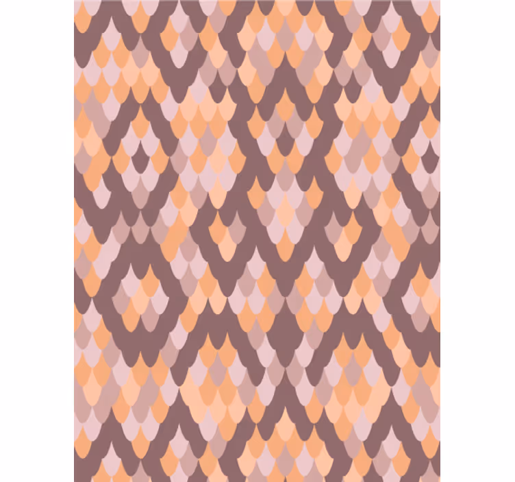 Living room wallpaper with geometric diamond patterns - TenStickers