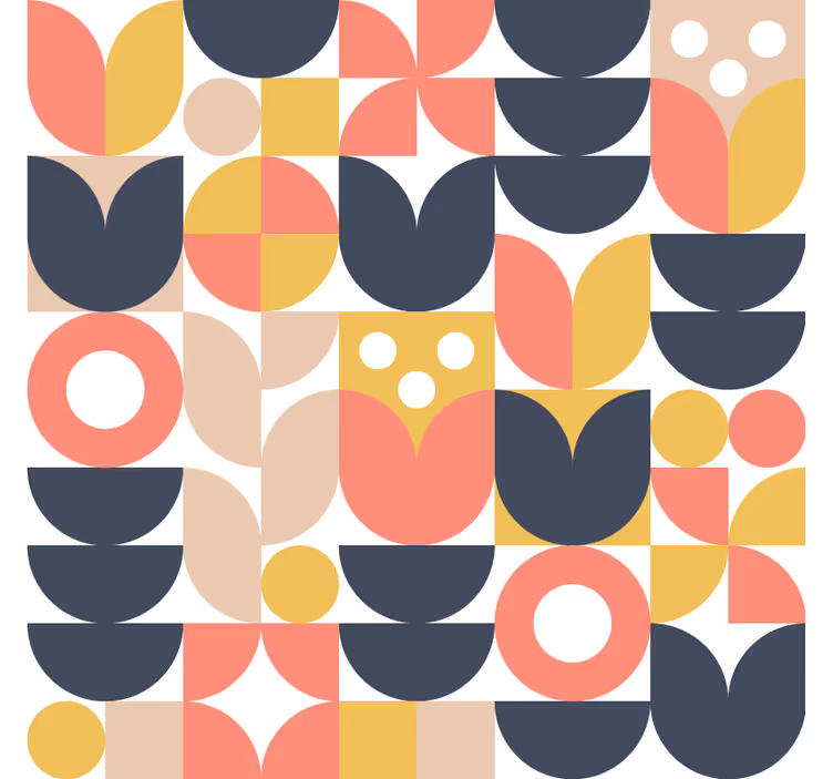 Scandinavian wallpaper nordic geometric patterns - TenStickers