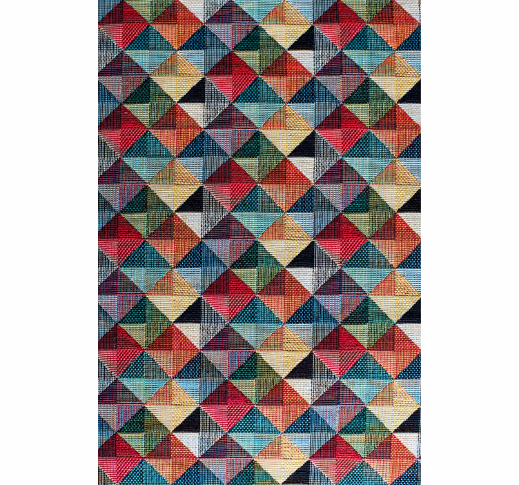 Geometric wallpaper with geometric shapes - TenStickers