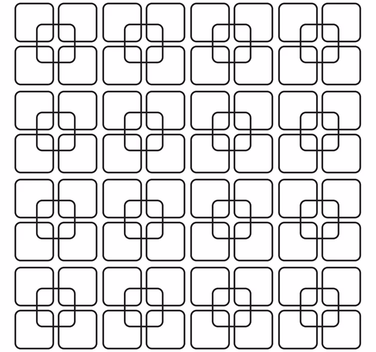 Geometric wallpaper black squares urban design - TenStickers