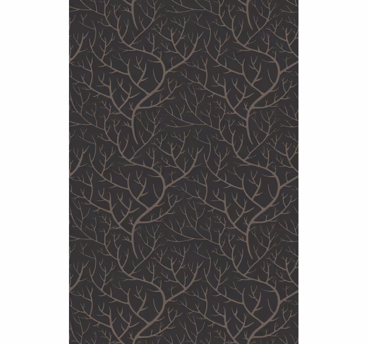 Tree wallpaper scandinavian style night forest - TenStickers