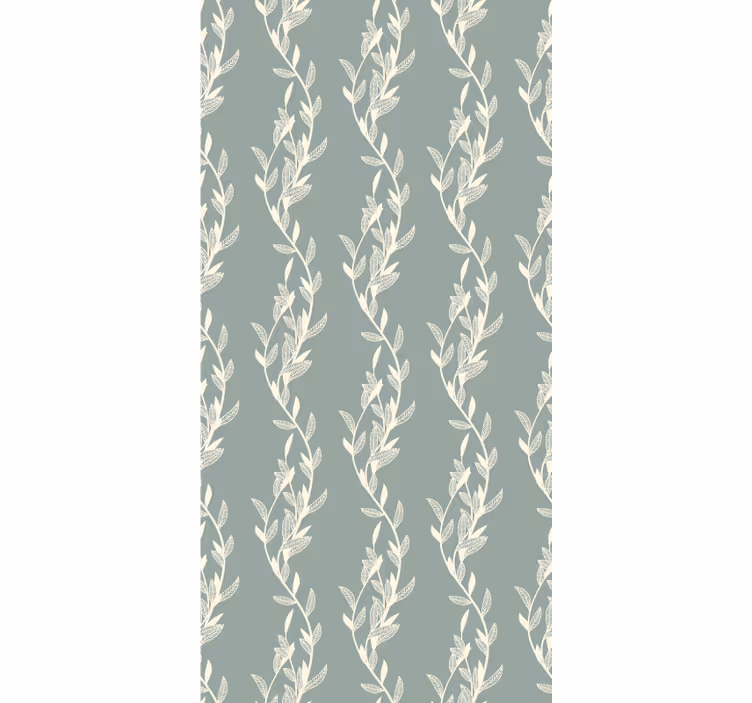 Tree wallpaper with small leaves on twigs - TenStickers
