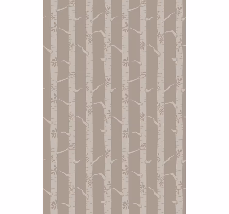 Tree wallpaper thin trees scandinavian design - TenStickers