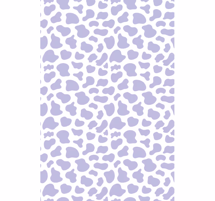 Modern wallpaper in purple cow print - TenStickers