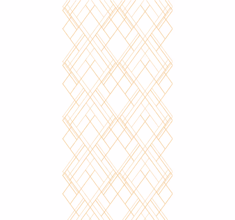 Modern wallpaper with golden irregular lines on white - TenStickers