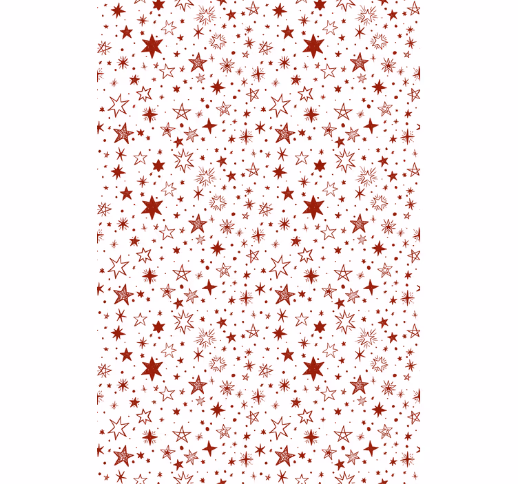 Modern wallpaper red watercolour star - TenStickers
