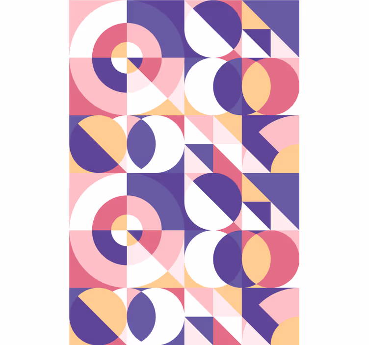Modern wallpaper abstract geometric art figures - TenStickers