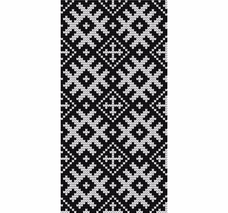 Modern wallpaper viking chained squares design - TenStickers