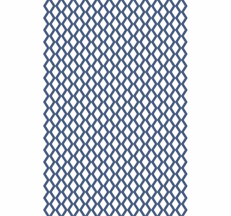 Modern wallpaper diamond pattern hampton style - TenStickers
