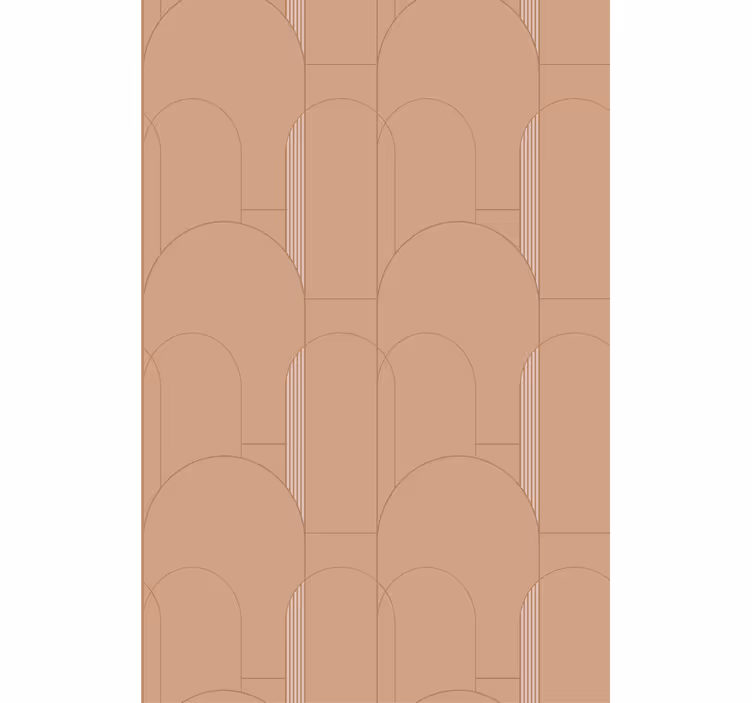 Modern wallpaper with geometric curves design - TenStickers