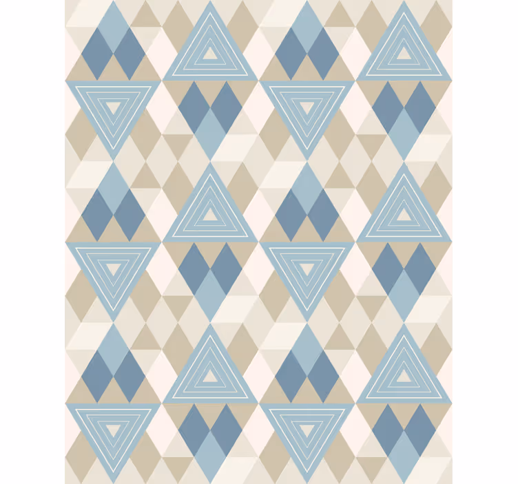 Modern wallpaper geometric triangles design - TenStickers