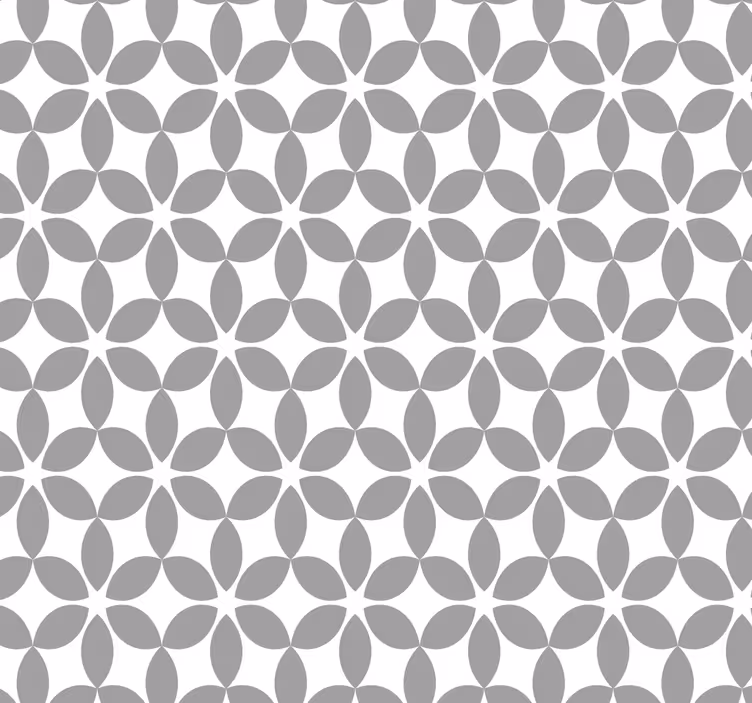 Bathroom wallpaper in gray and white pattern - TenStickers