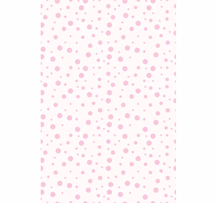 Teenager wallpaper in pink dotted patterns - TenStickers