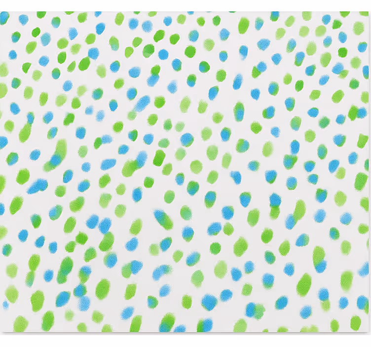 Teenager wallpaper blue and green dots - TenStickers