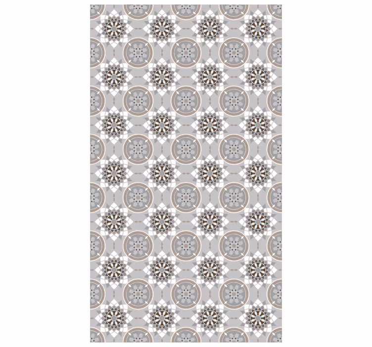 Kitchen wallpaper floral tile design - TenStickers