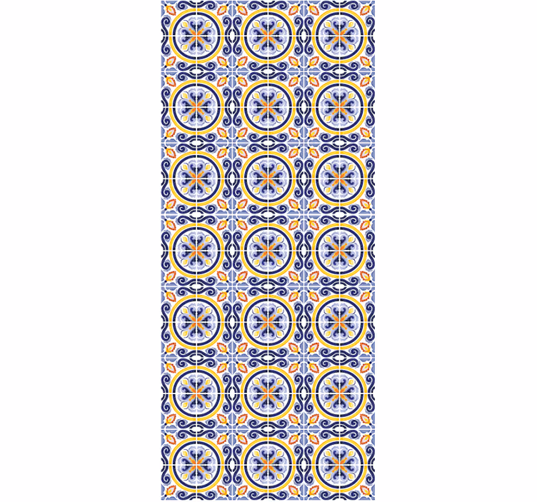 Kitchen wallpaper summer tiles design - TenStickers