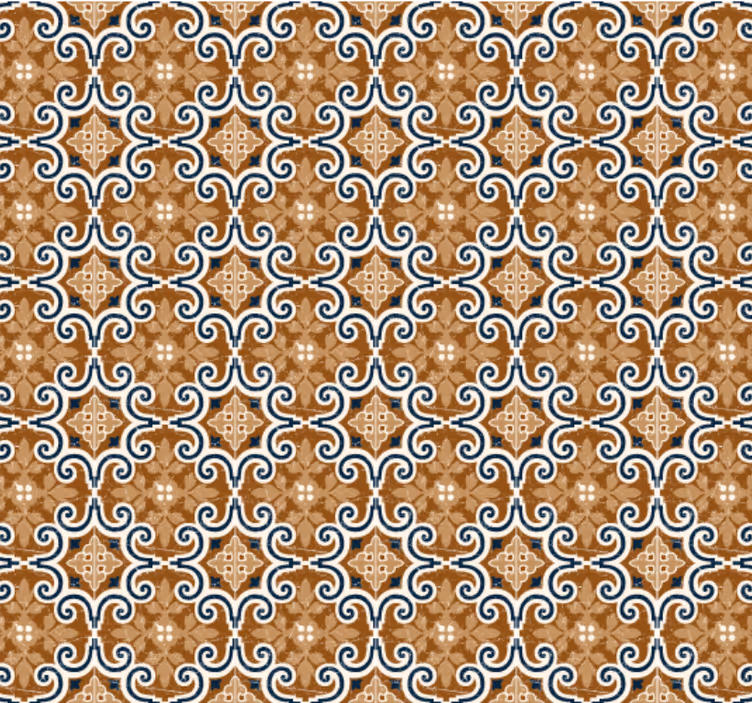 Kitchen wallpaper cement-style tiles - TenStickers