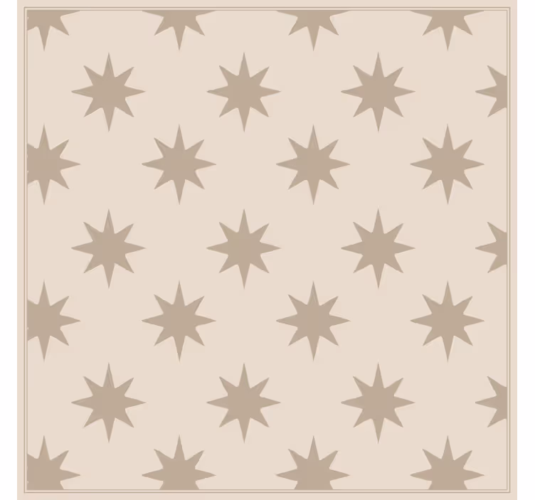 Starry beige kitchen wallpaper - TenStickers