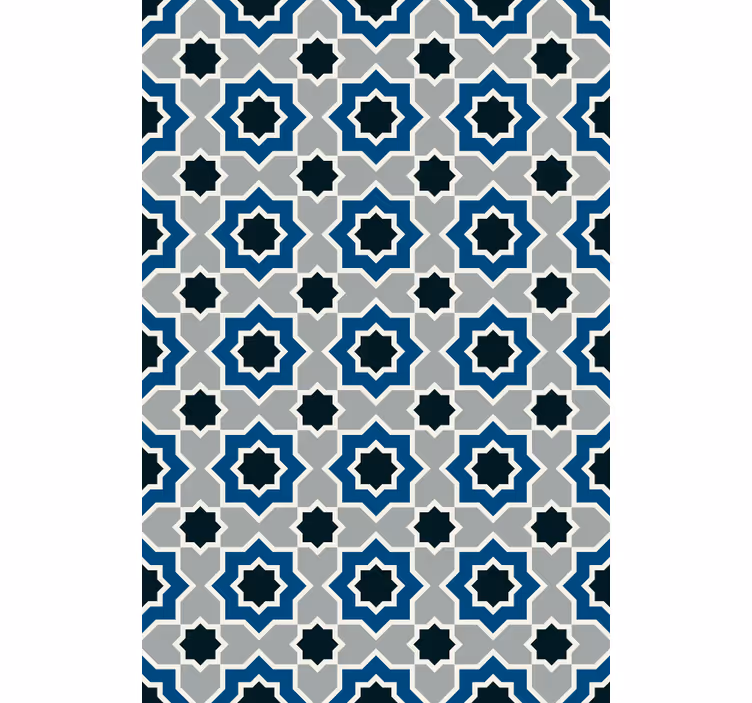 Kitchen wallpaper with islamic geometric design - TenStickers
