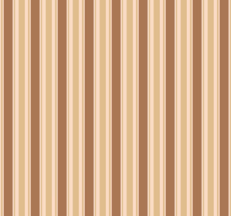 Living room wallpaper brown striped pattern - TenStickers
