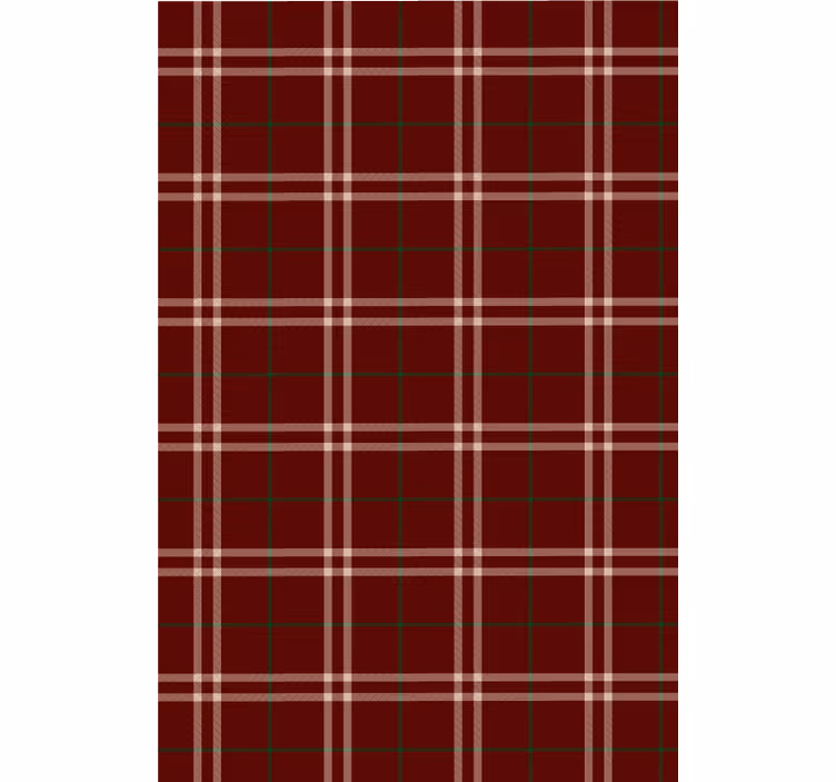 Living room wallpaper plaid patterned design - TenStickers