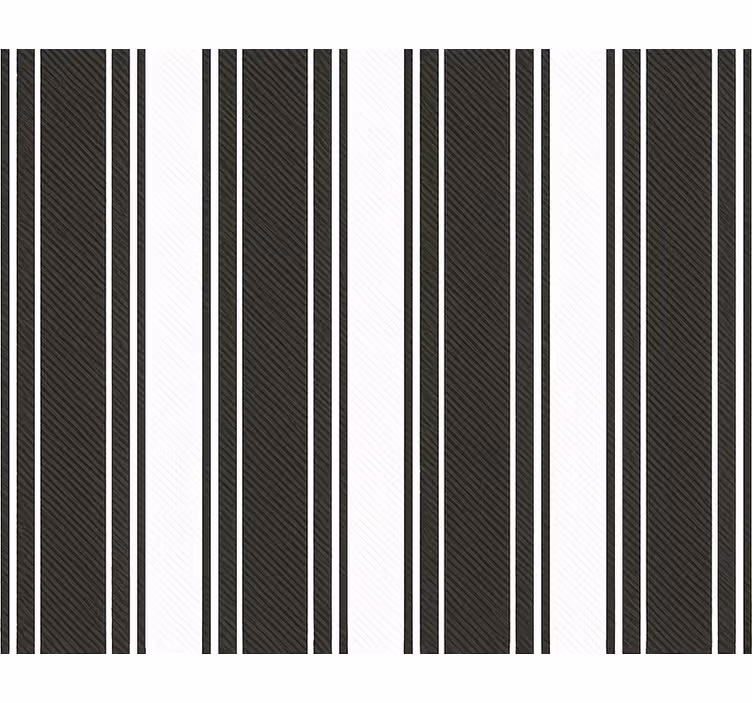 Living room wallpaper vintage black and white stripes - TenStickers