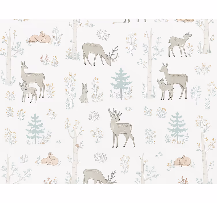 Master bedroom wallpaper children's floral design - TenStickers